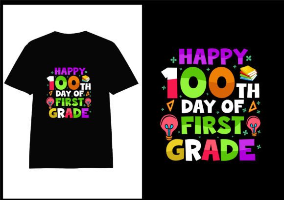 100 Th Day School Typography T Shirt Des