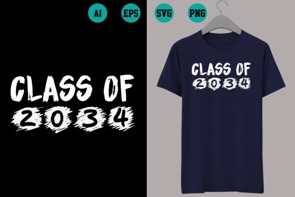 Class of 2034 Embroidery Design