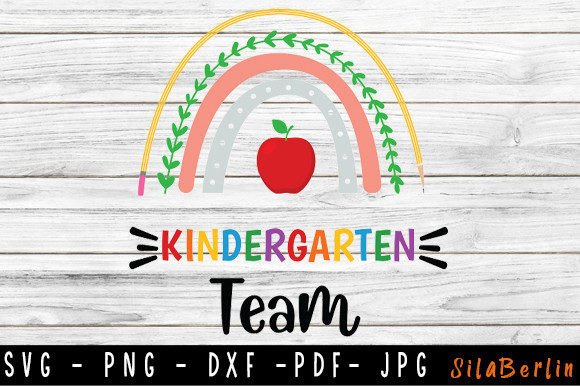 Kindergarten Team SVG for Graphics and Crafts