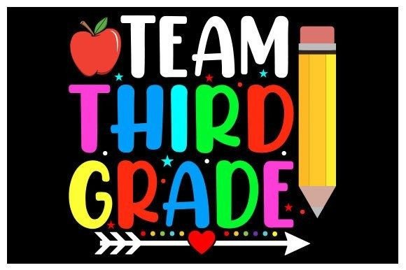 Team Third Grade Teacher Shirts Graphics and Print Templates