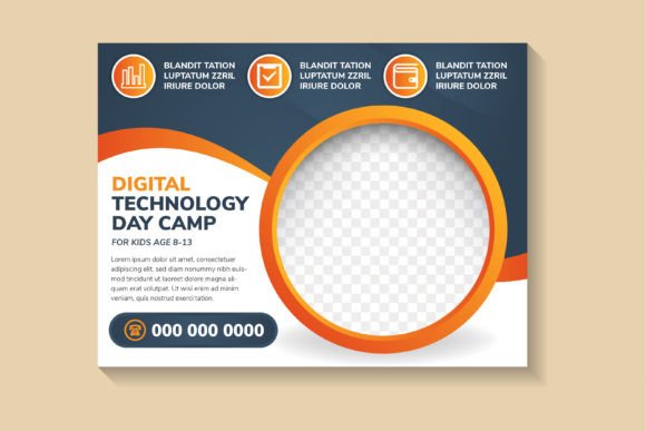 Technology Day Camp Banner Horizontal